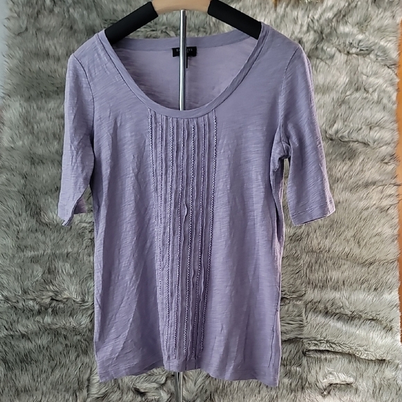 Talbots Light Purple Short Sleeve Tee - Picture 1 of 8